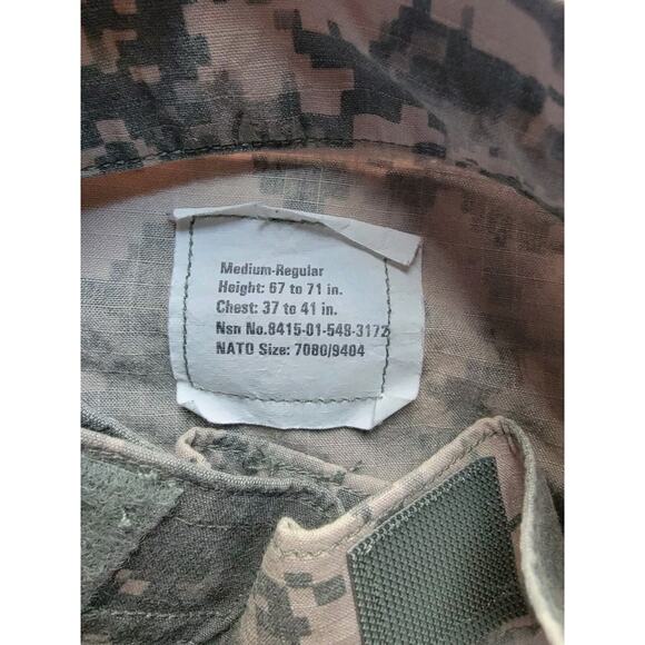 US Army ACU Combat Coat digital Camouflage Military Men's Medium - Picture 6 of 13